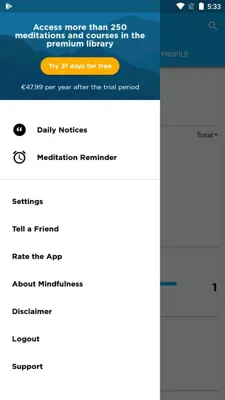 Mindfulness App android App screenshot 0